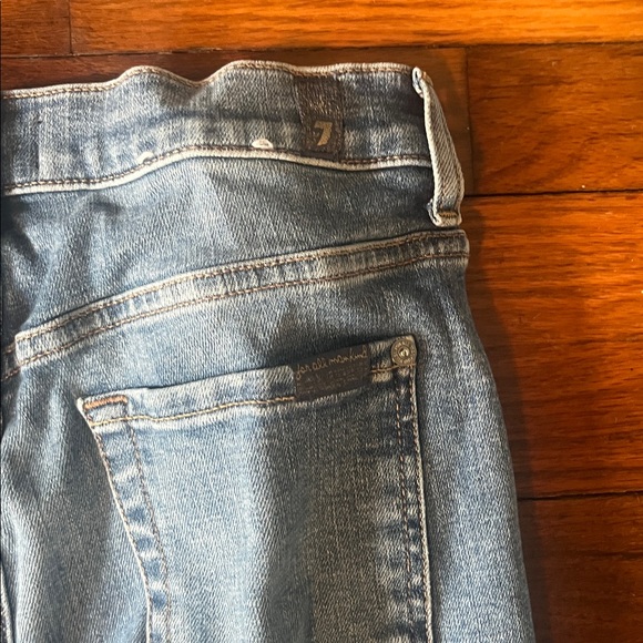 7FAM high waist slim kick destroyed hem jeans - Picture 10 of 10